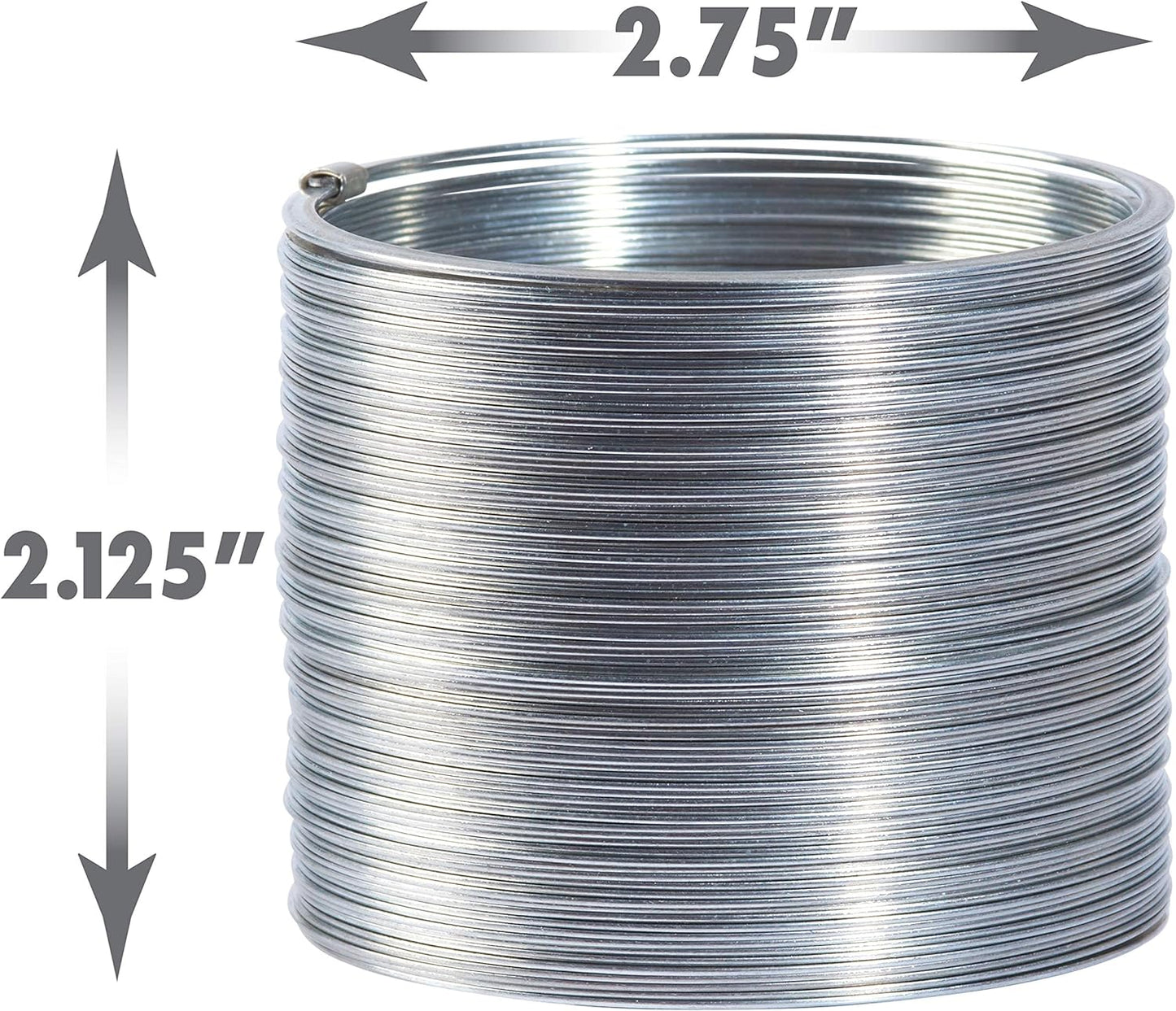 The Original Slinky Walking Spring Toy, 2.75-inch Diameter Metal Slinky, Fidget Toys
