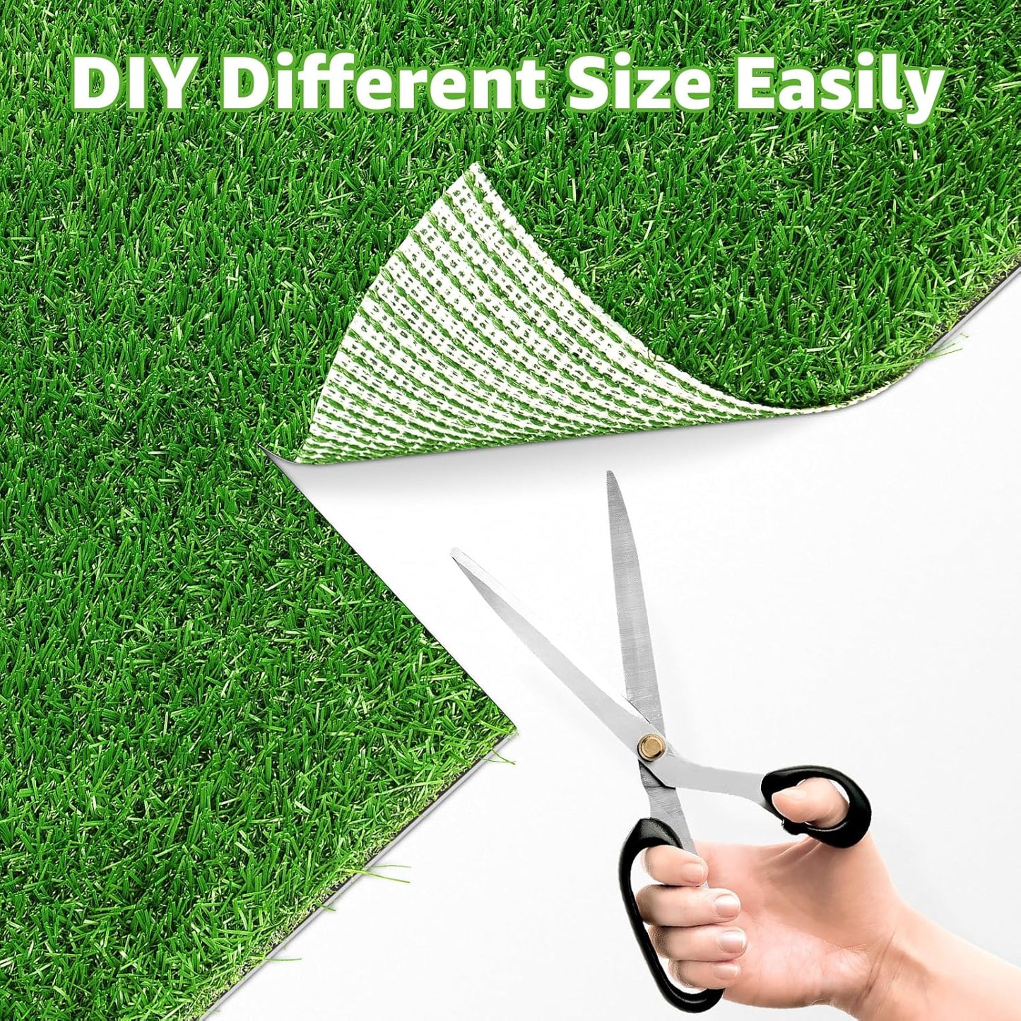Artificial Dog Grass Pee Pad 18.75"x15" 2 Pack, Washable Indoor Potty Training Replacement Turf for Puppy, Reusable Realistic Grass Mat for Dogs