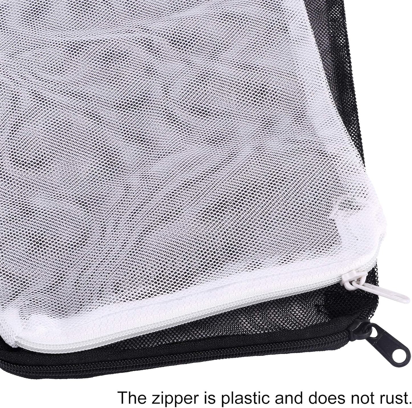 DEPEPE 10pcs 7.8 x 5.9 Inch Aquarium Filter Media Bags with Zipper for Activated Carbon, Biospheres, Ceramic Rings