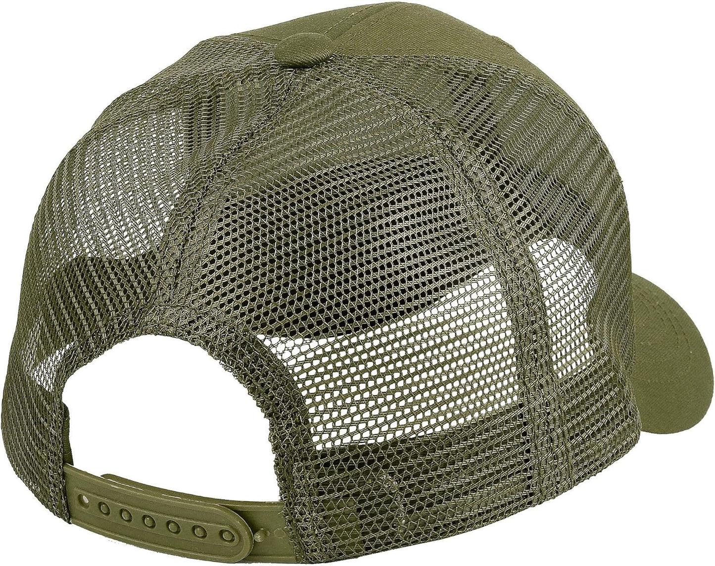 Falari Trucker Hat Baseball Cap Structured Plain Design 6 Panel, Adjustable Size