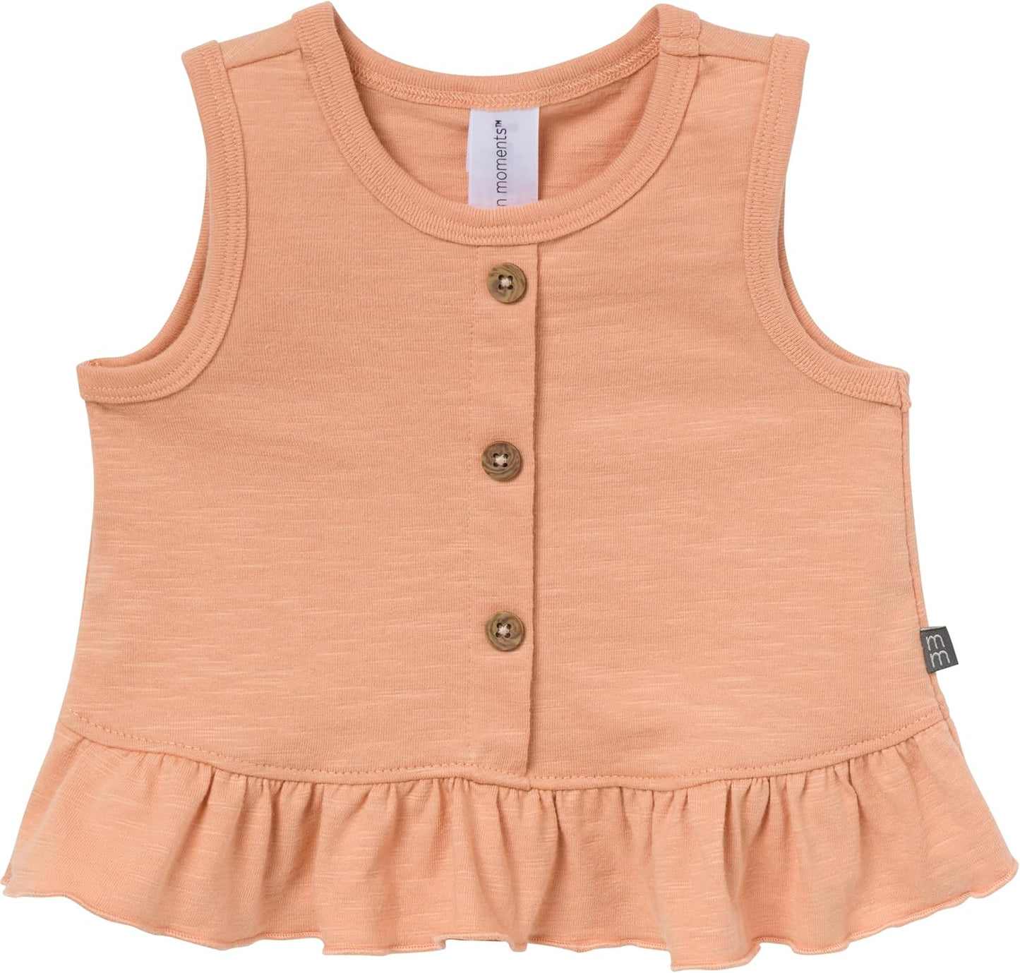 Modern Moments by Gerber Baby Girls' 4-pack Peplum Top & Short Set