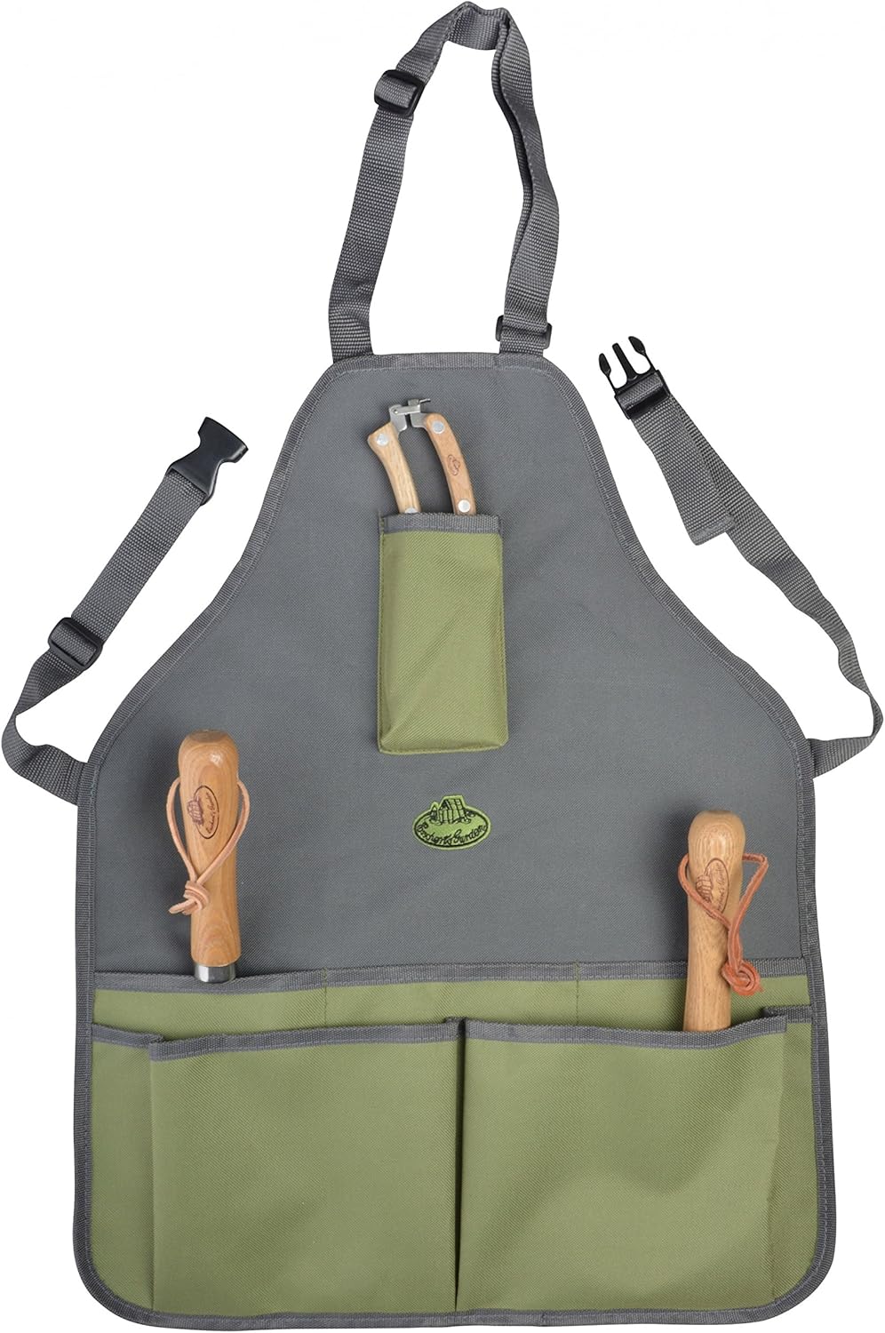Esschert Design Garden Tool Apron, Gray, 72" x 39"
