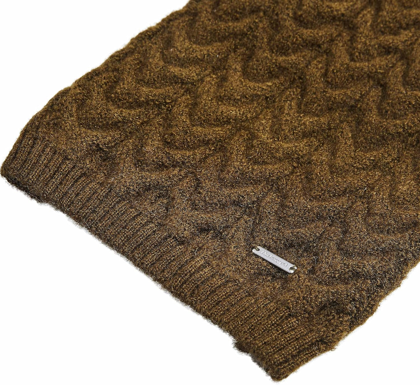 Blueberry Pet Classic Fuzzy Knit Dog Sweater, Turtle-Neck Christmas Style, Dark Olive, 12” Back Length, Lightweight & Cozy