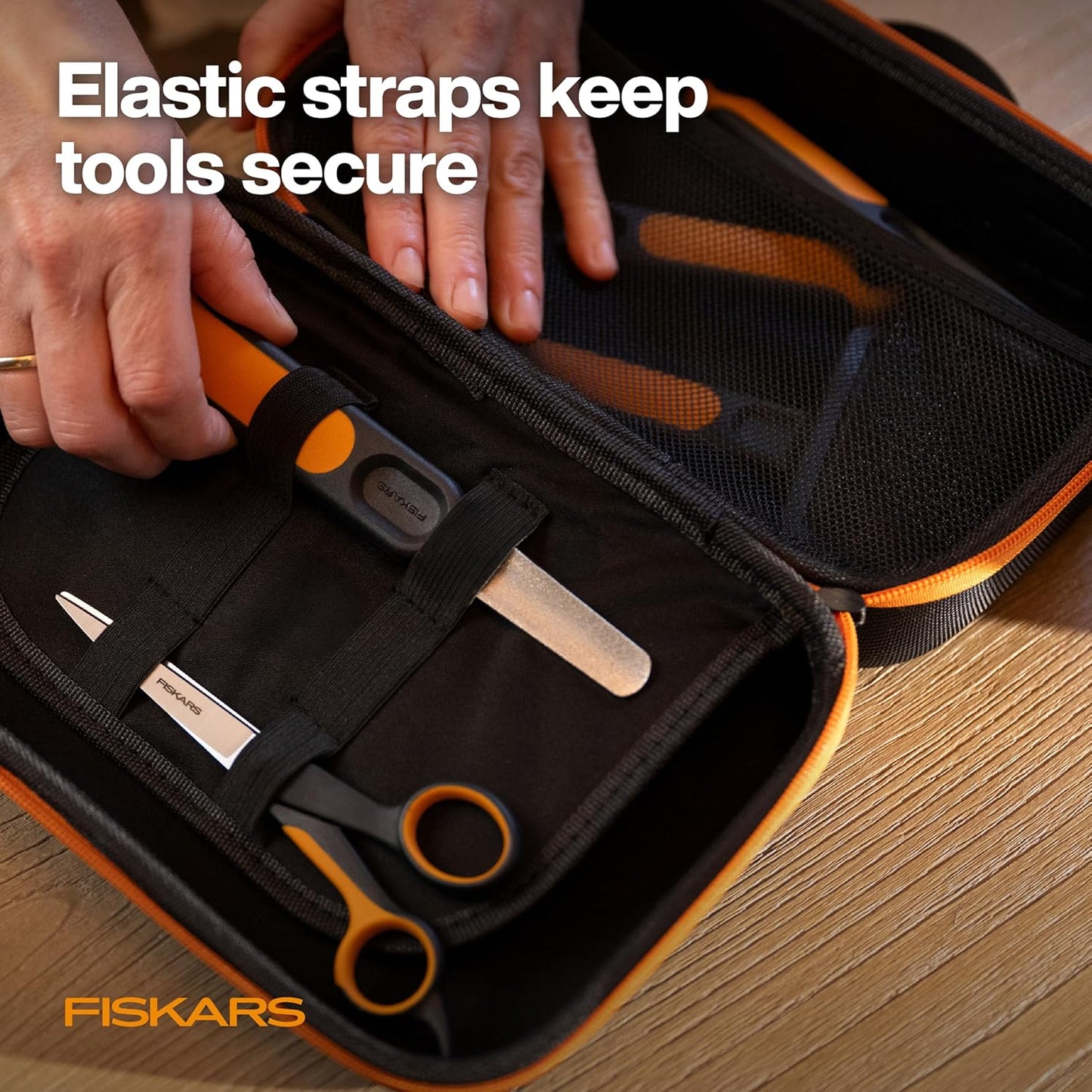 Fiskars Pet Grooming Tool Organizer Case for Dogs and Cats – Storage Bag for Dog Grooming Kits, Travel Case for Clippers, Brushes & Accessories, Compact Protective Design (Tools Not Included)