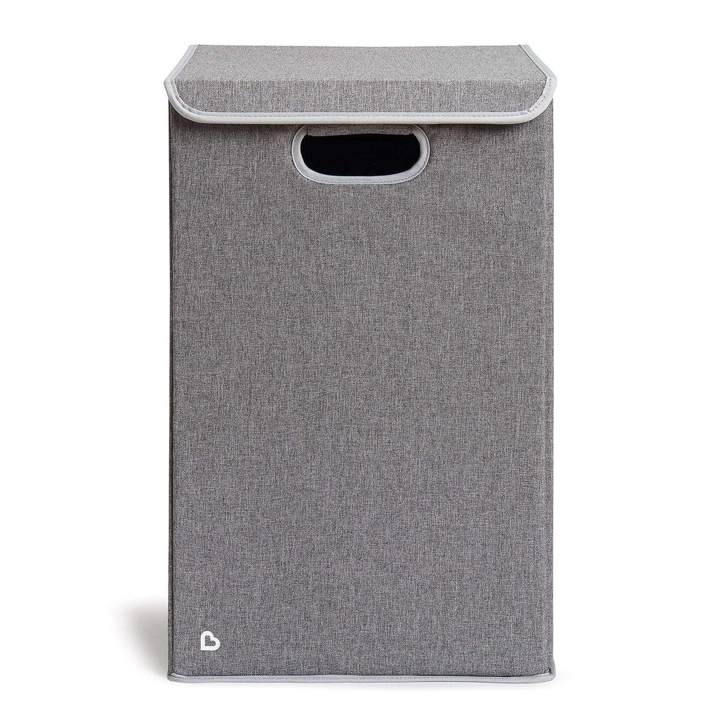 Munchkin Laundry Hamper for Baby and Kids, Collapsible Nursery Organizer with Lid, Grey