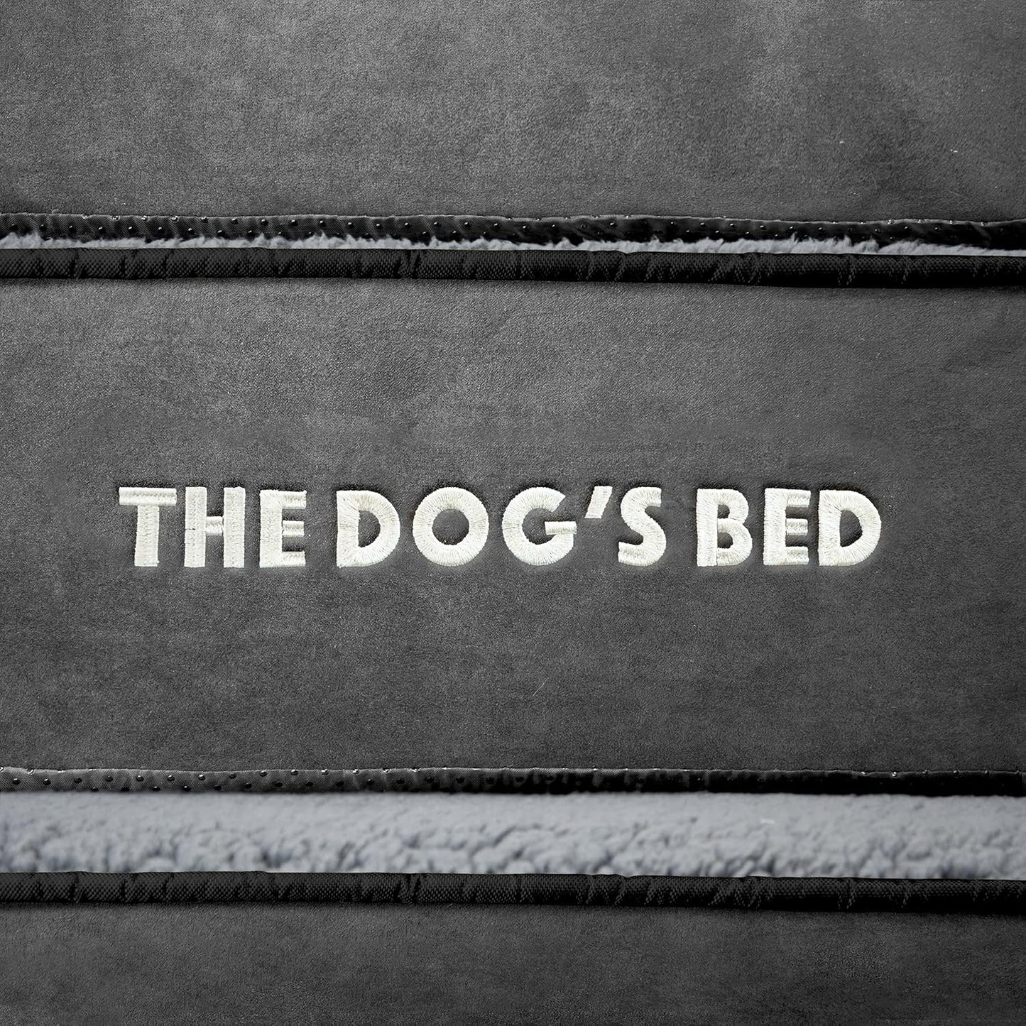 The Dog’s Bed Replacement Outer Cover, Plush Fabric, Grey Plush, XXL, 6-inch