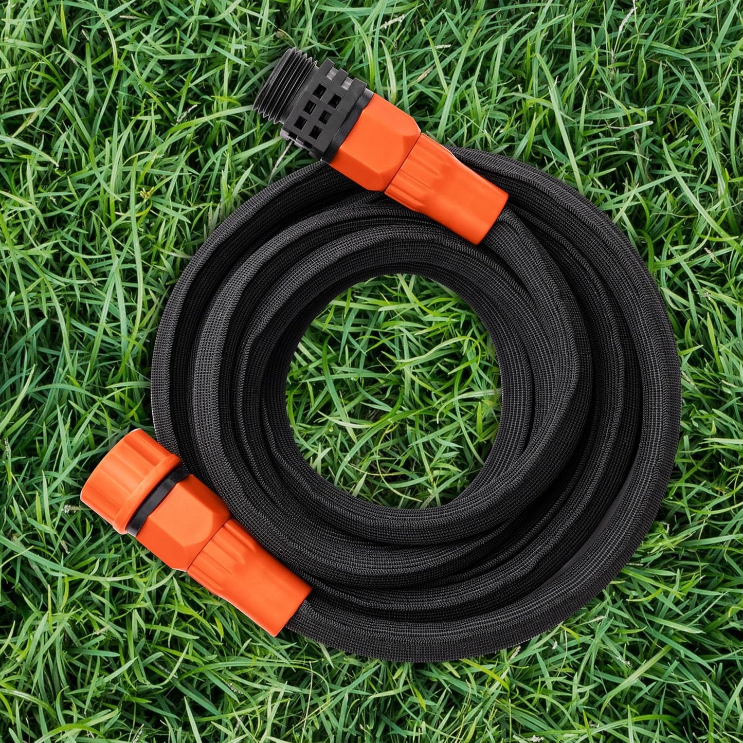 Black + Decker® 25 ft x 5/8 in, Expanding Garden Hose – Lightweight, Kink-Resistant, Quick Repair Couplings® BXMHBB22182