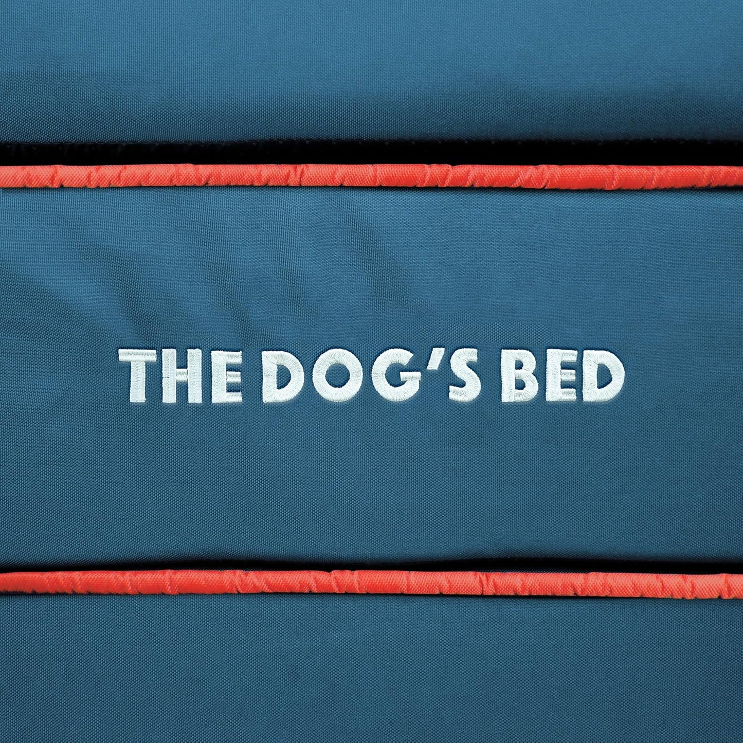 The Dog’s Bed Orthopedic Memory Foam Dog Bed Mattress, Oxford Fabric, Blue & Red Trim USA Center Flag, Medium, 4-Inch