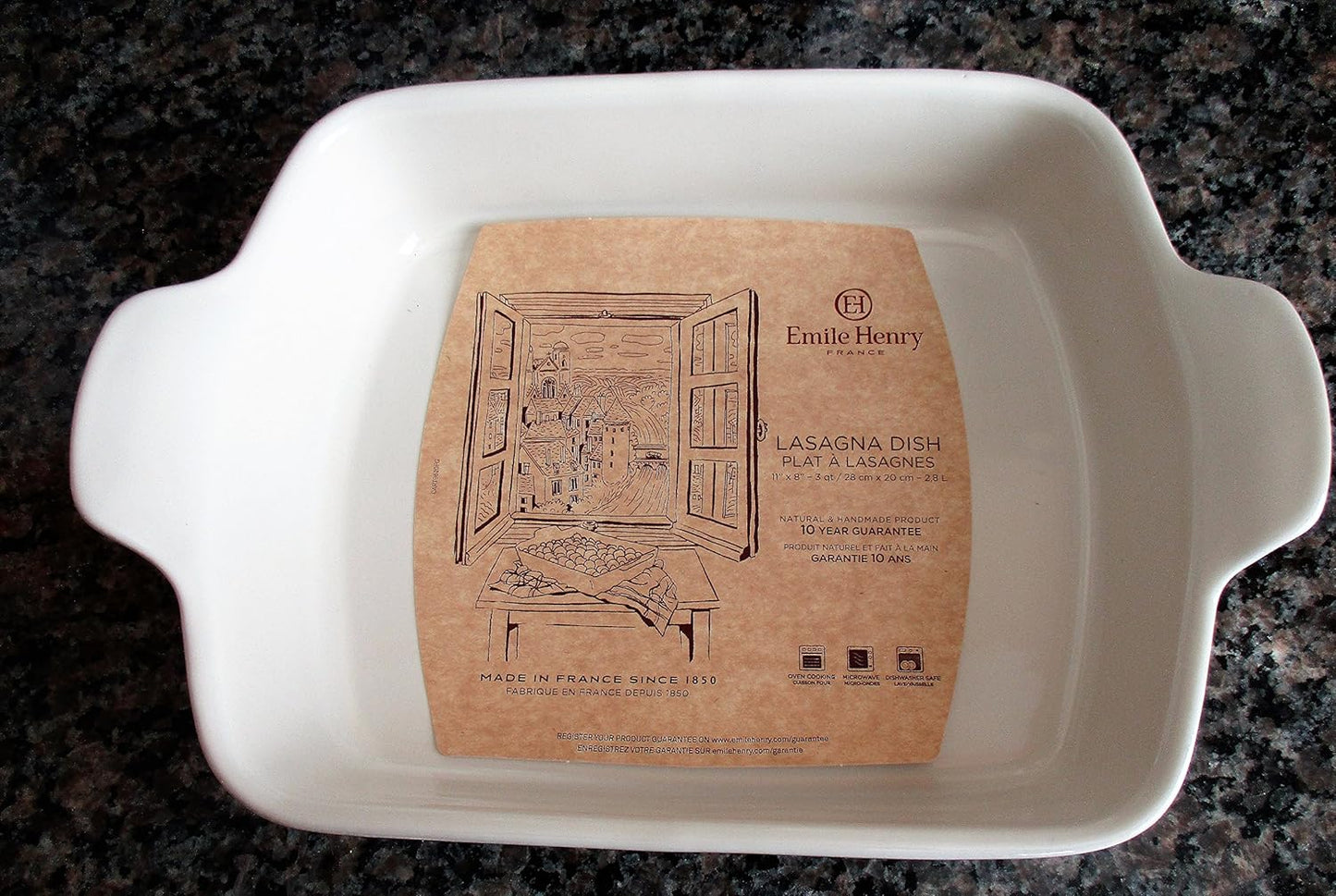 Emile Henry 11" x 8" Medium Rectangular Baker - Modern Classics Collection | Sugar