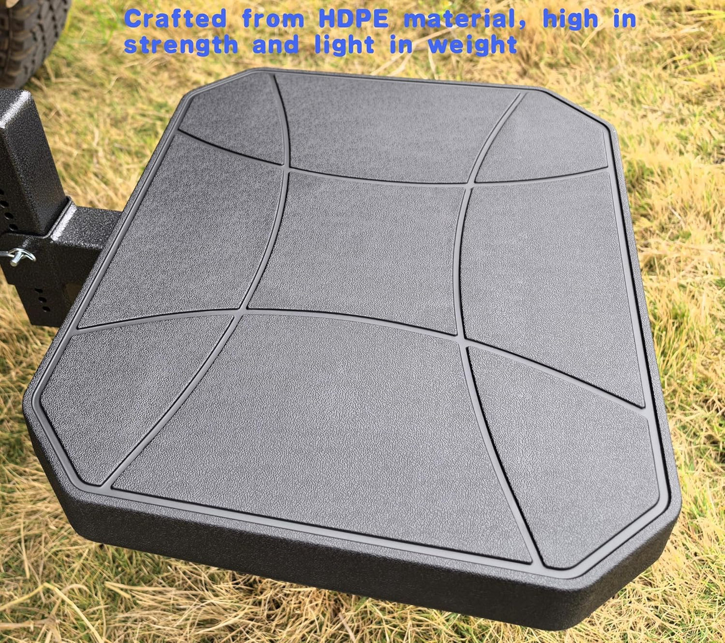 YS03 Two-Stage Foldable Pet Step Hitch Step |Compatible with 2" Hitch Receiver | Helps Dogs Get in & Out of Car Van SUV| Size 20 x‎16 inch.