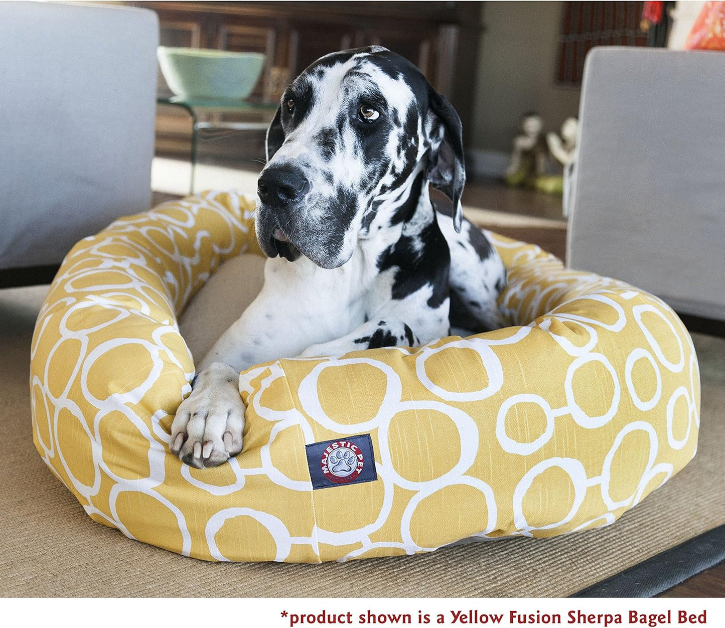 Majestic Pet 24" Charlie Salmon Sherpa Bagel Bed