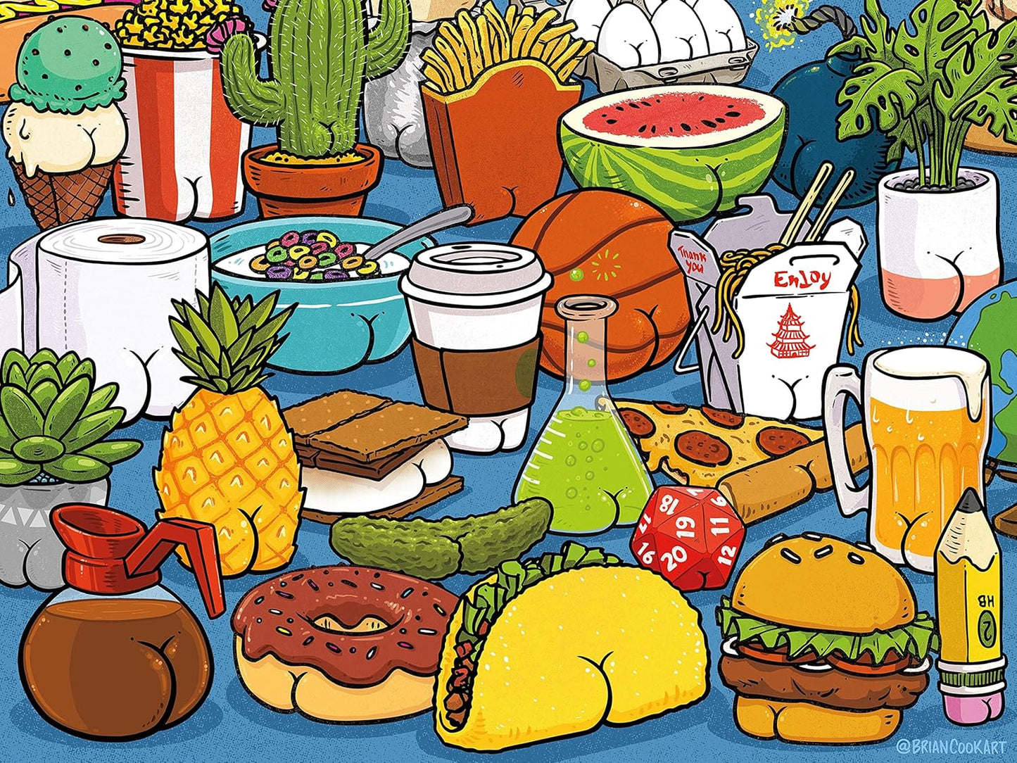 Ceaco - Brian Cook - Butts on Things - 500 Piece Jigsaw Puzzle