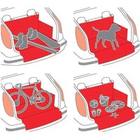 Dog car seat cover bumper guard detail
