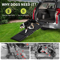 Portable pet ramp non-slip surface