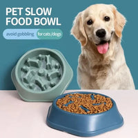 Slow feeder puzzle bowl multiple colors