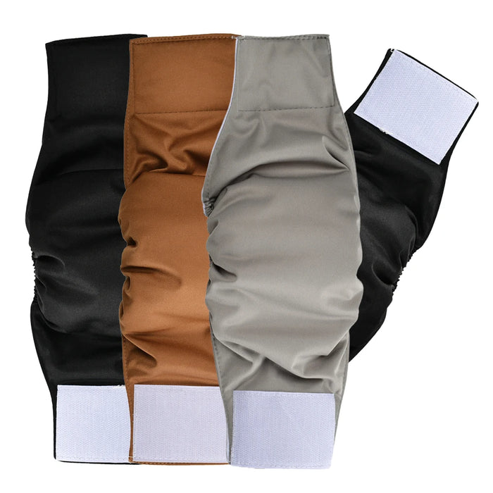 Washable reusable belly bands for male dogs 3-pack
