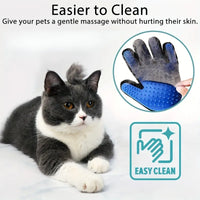 Hair removal glove for short and long coats