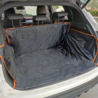 Scratch-proof waterproof pet car boot cover with side flaps