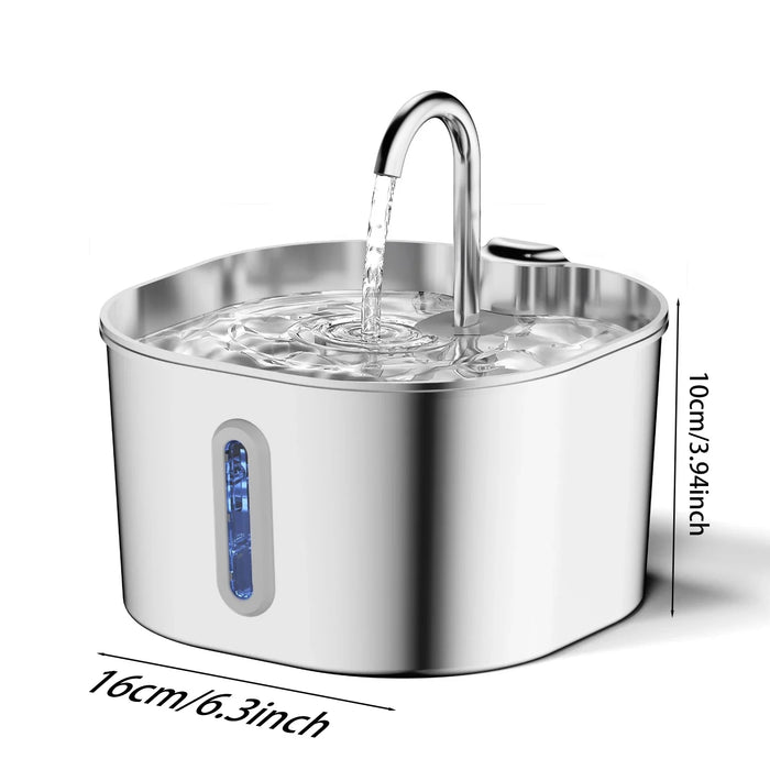 Senior dog water fountain stainless steel