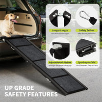 Non-slip dog ramp folded portable