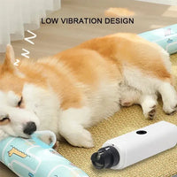 Painless nail grinder for senior dogs