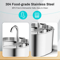 Automatic pet drinking fountain with replaceable filter