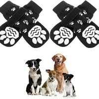 Dog paw protector socks traction control detail