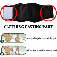 Breathable reusable belly band patterns