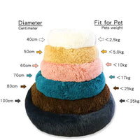 Cozy self-warming donut bed for dogs and cats