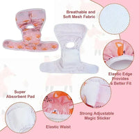 Washable female dog underwear fit