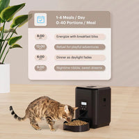 Automatic pet food dispenser portion control detail