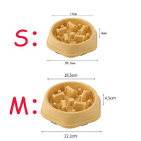 Easy to clean dishwasher friendly slow feeder bowl