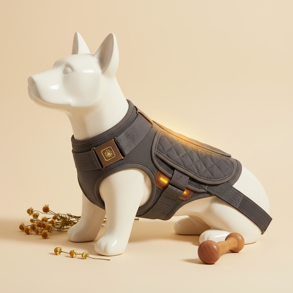 Dog Back Brace with Soothing Heat Warmers for IVDD - Pain Re — lifestyle
