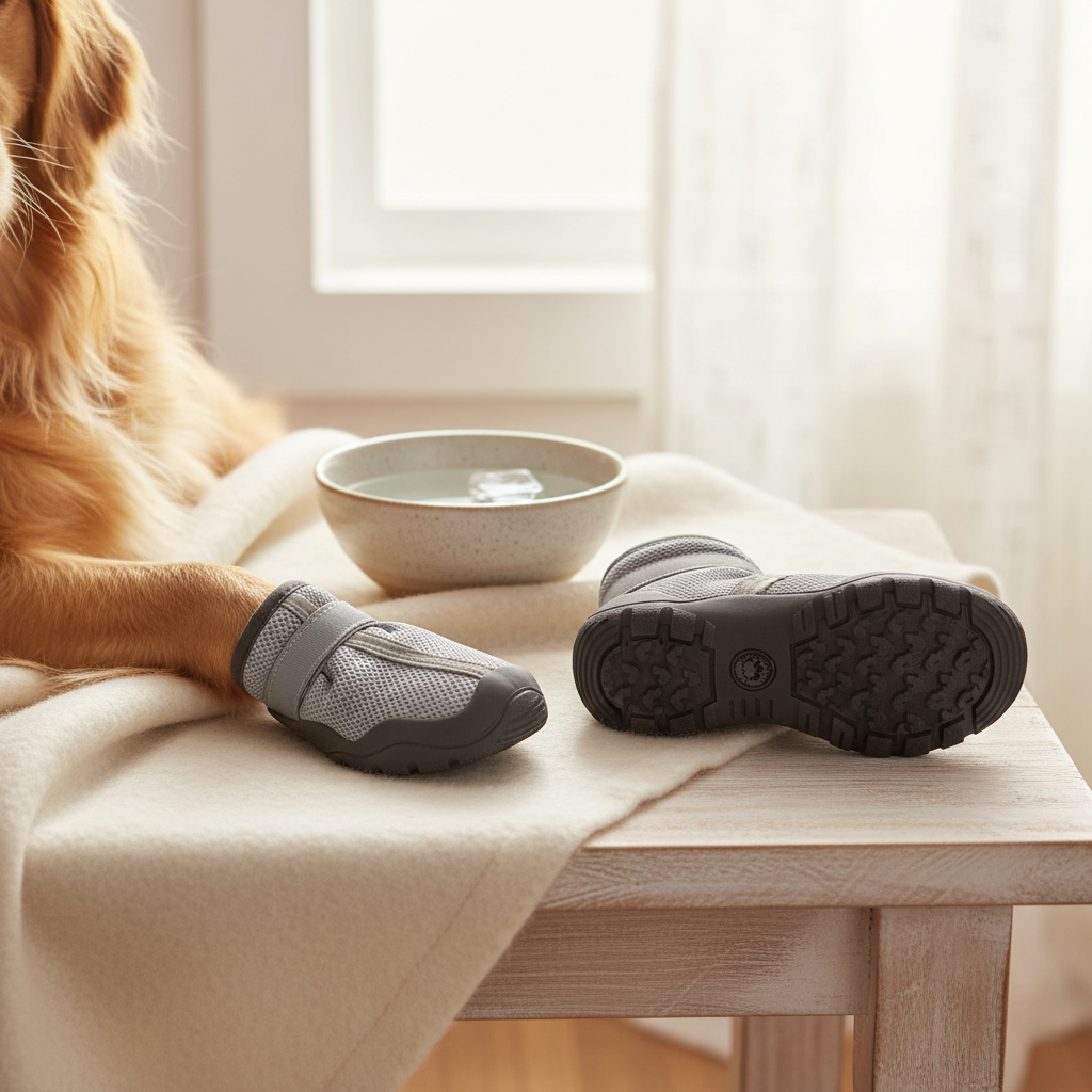 Canada Pooch Dog Boots for Hot Pavement - Dog Boots & Paw Pr — lifestyle